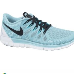 Lightly used NIKE FREES ICE BLUE